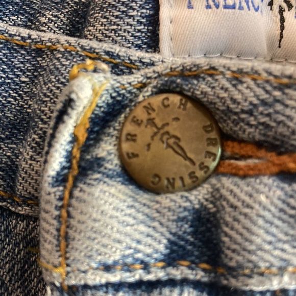 Vintage 1970 Womens French Dressing Mom Light Blue Jeans size 6P - Picture 11 of 13